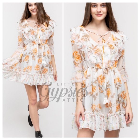 POL Fairy Garden Farmhouse Mini Dress - Picture 14 of 16